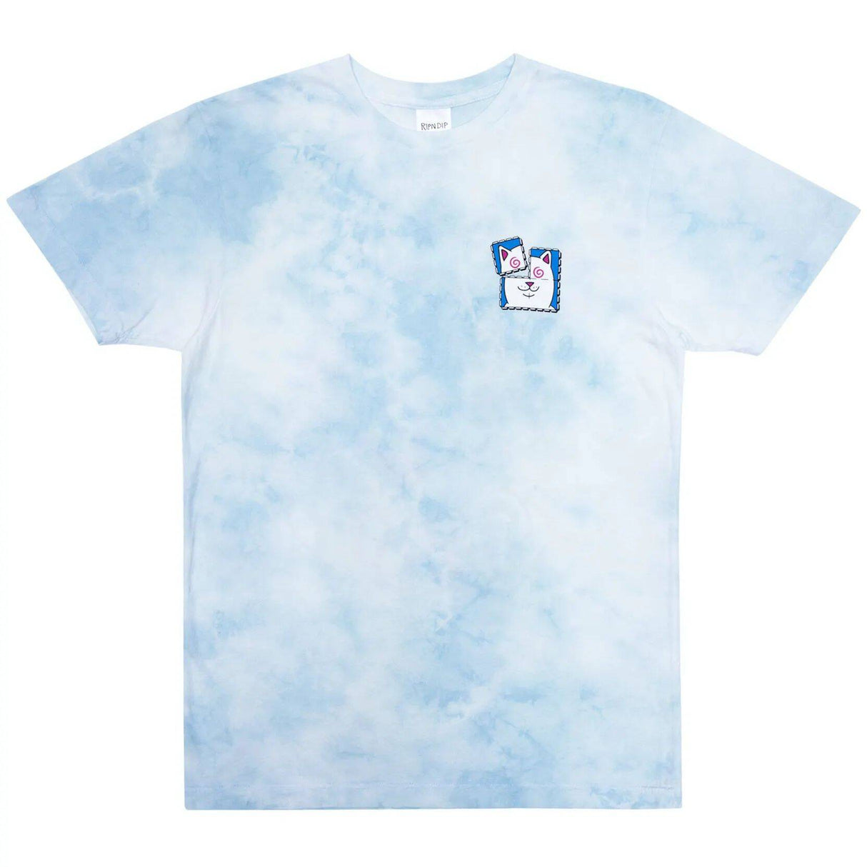 RIPNDIP Acid Playdo T Shirt - Light Blue Cloud Wash