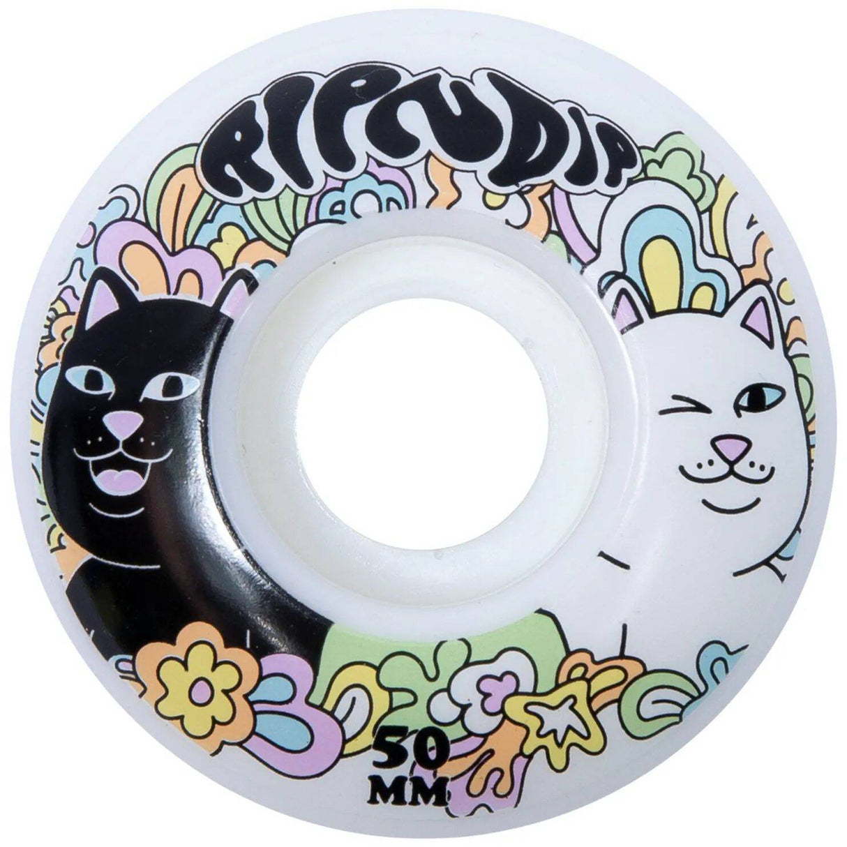 RIPNDIP Flower Child Skateboard Wheels - White 50mm