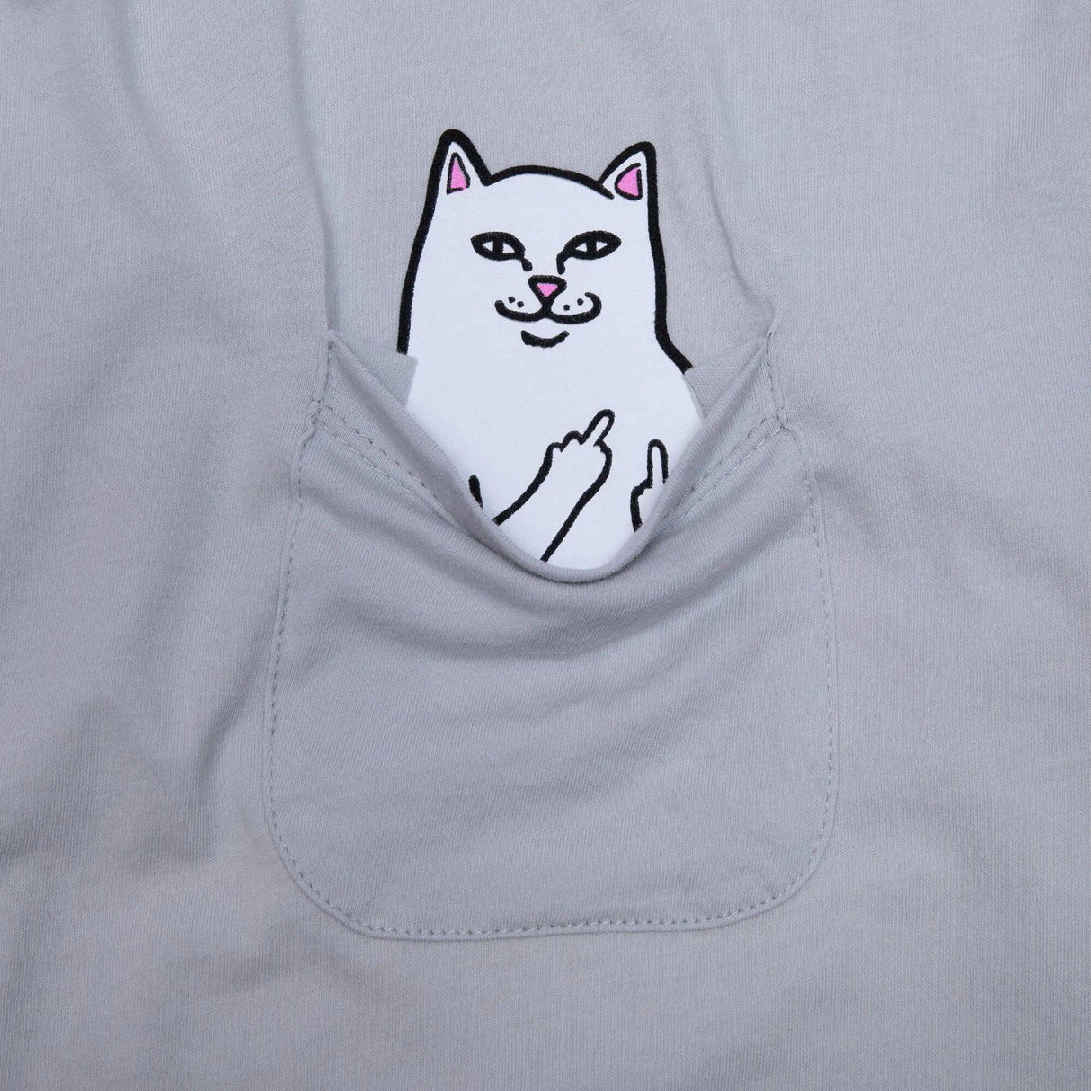 RIPNDIP Lord Nermal Long Sleeve T Shirt - Grey