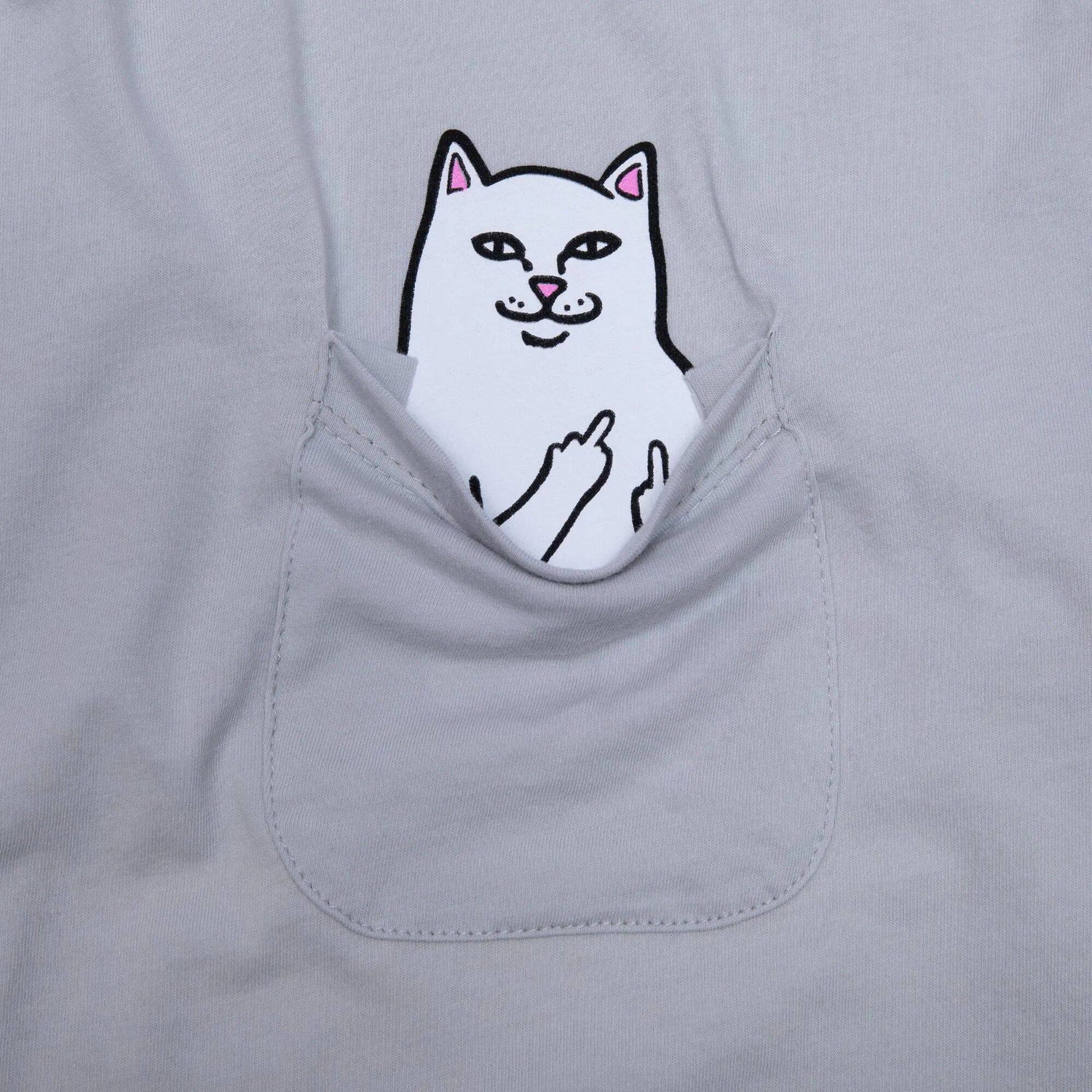 RIPNDIP Lord Nermal Long Sleeve T Shirt - Grey
