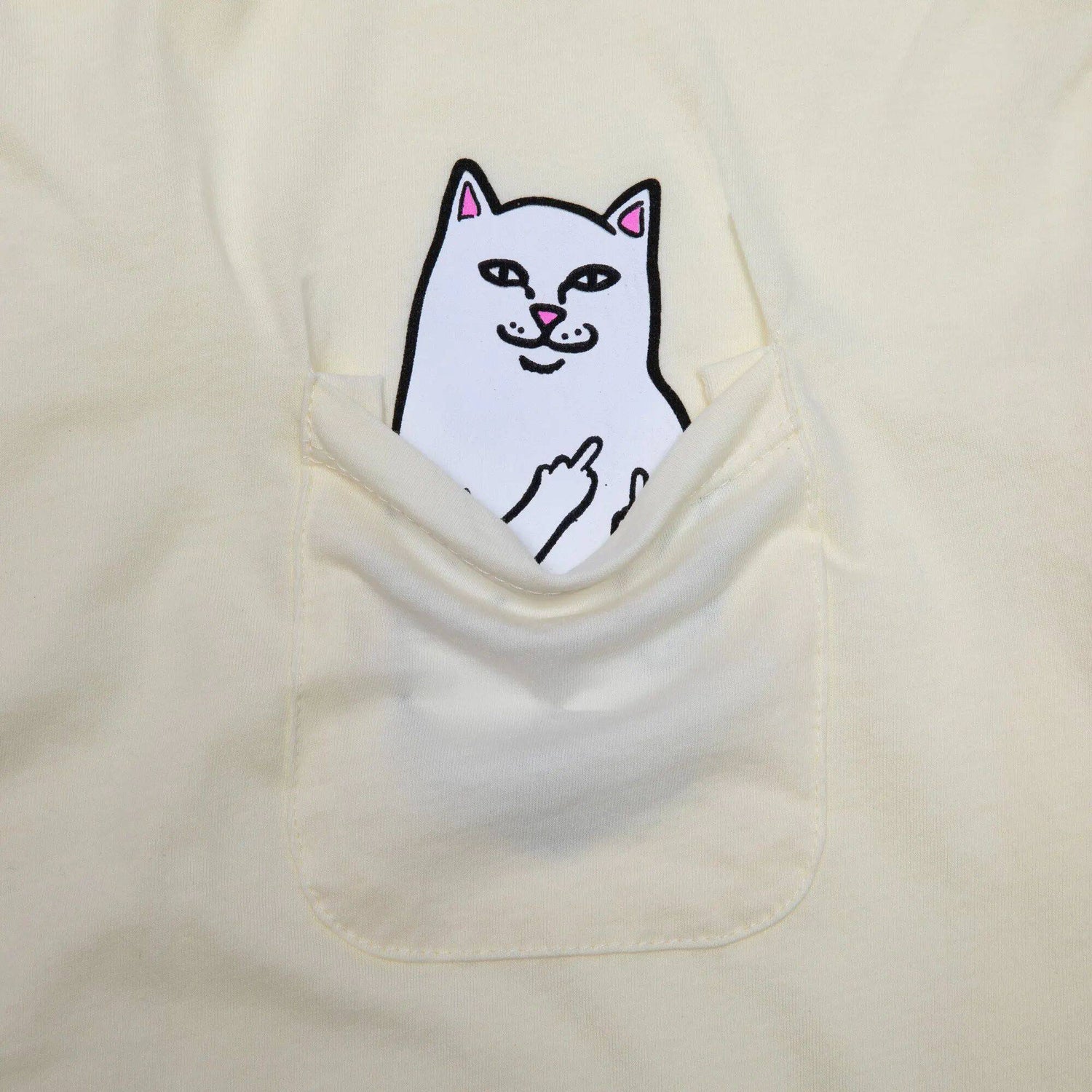 RIPNDIP Lord Nermal Long Sleeve T Shirt - Natural