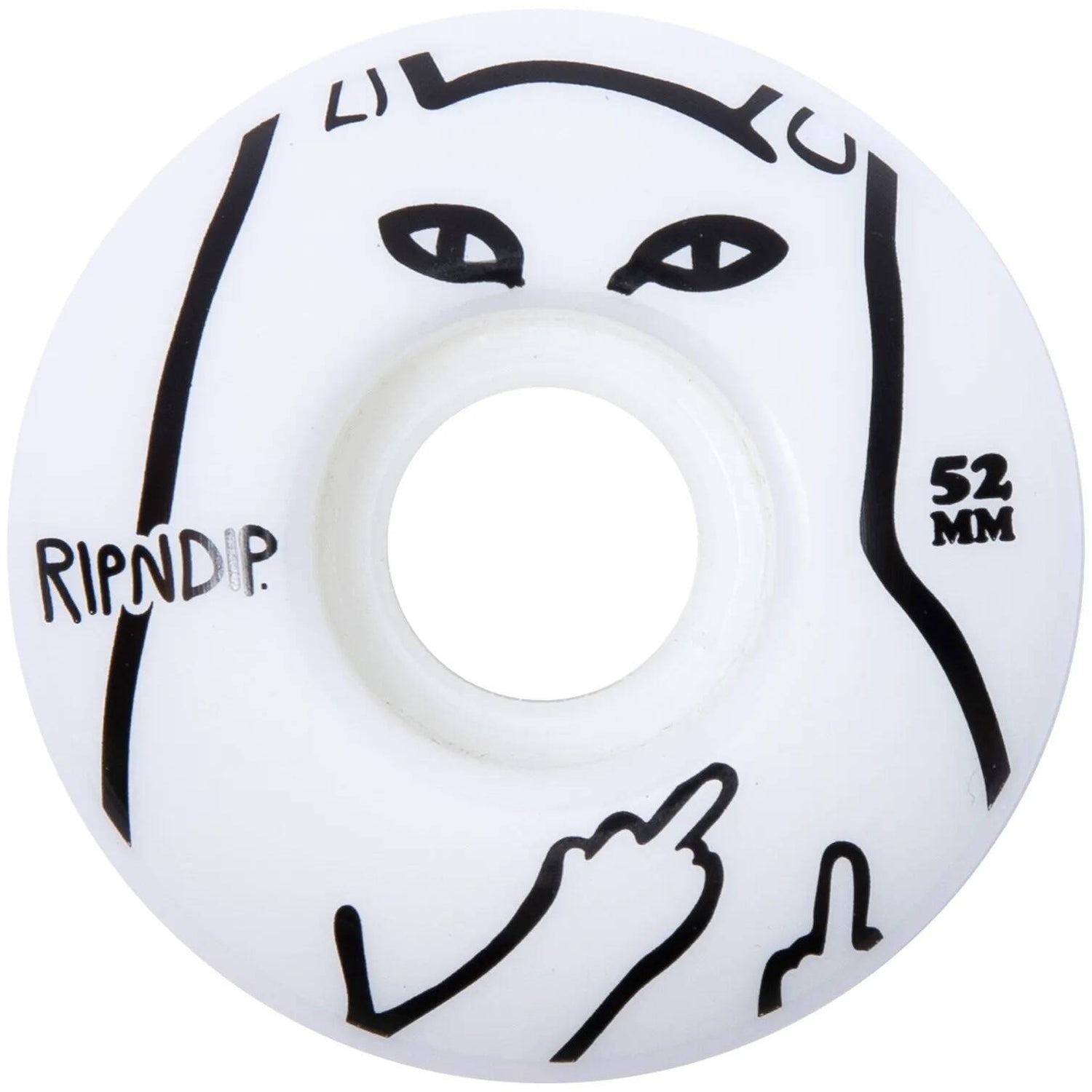 RIPNDIP Lord Nermal Skateboard Wheels - White 50mm