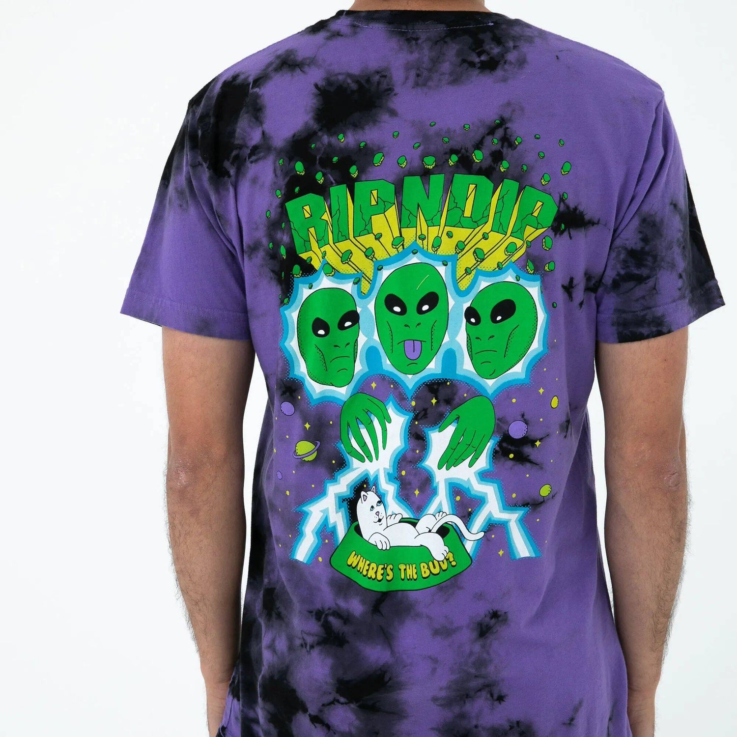 RIPNDIP Nebula T Shirt - Purple/Black Dye
