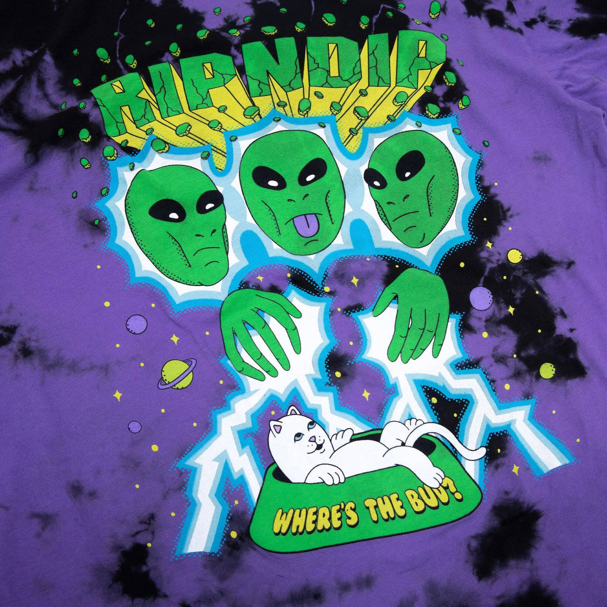RIPNDIP Nebula T Shirt - Purple/Black Dye