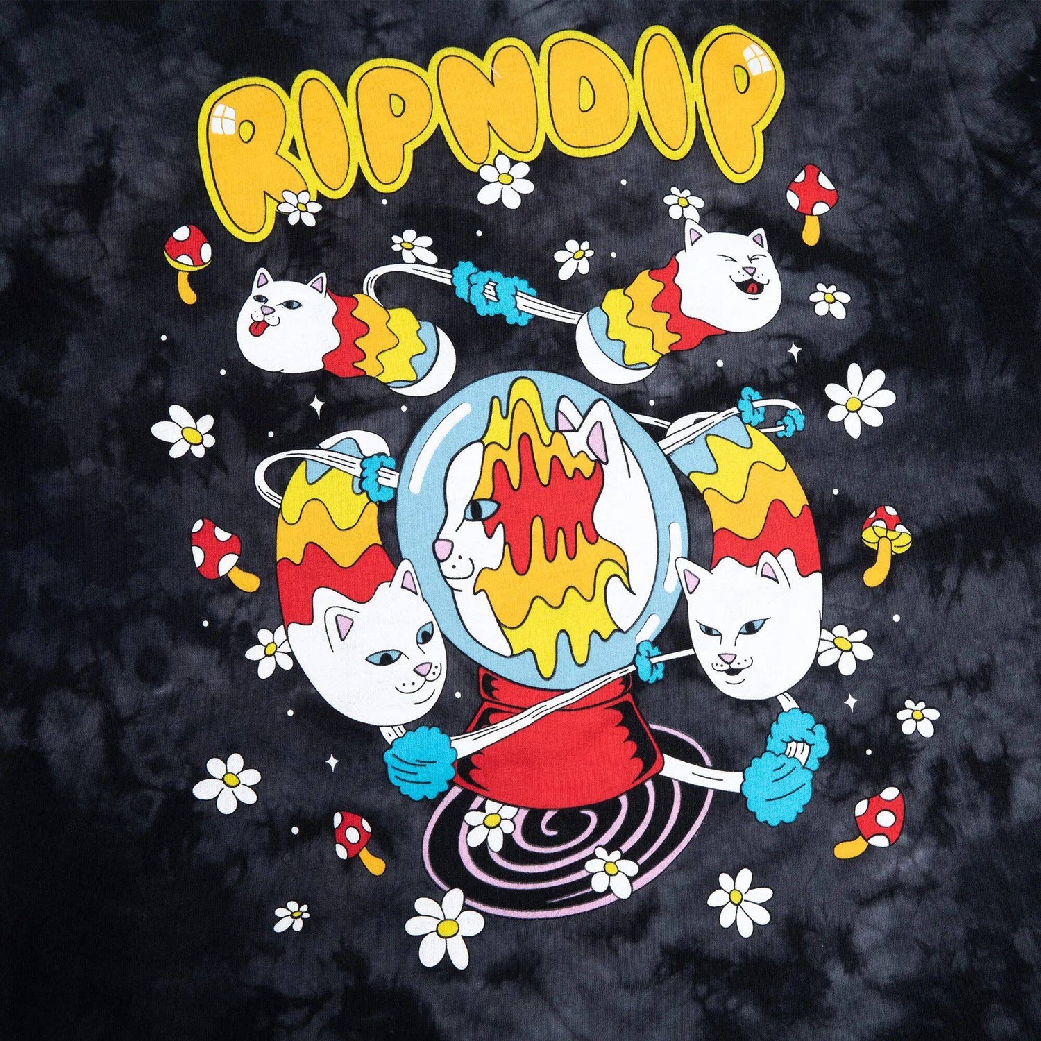 RIPNDIP Space Gravy T Shirt - Black Lightning Wash