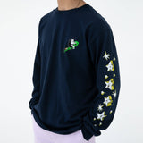 RIPNDIP Stargazer Long Sleeve T Shirt - Navy Blue