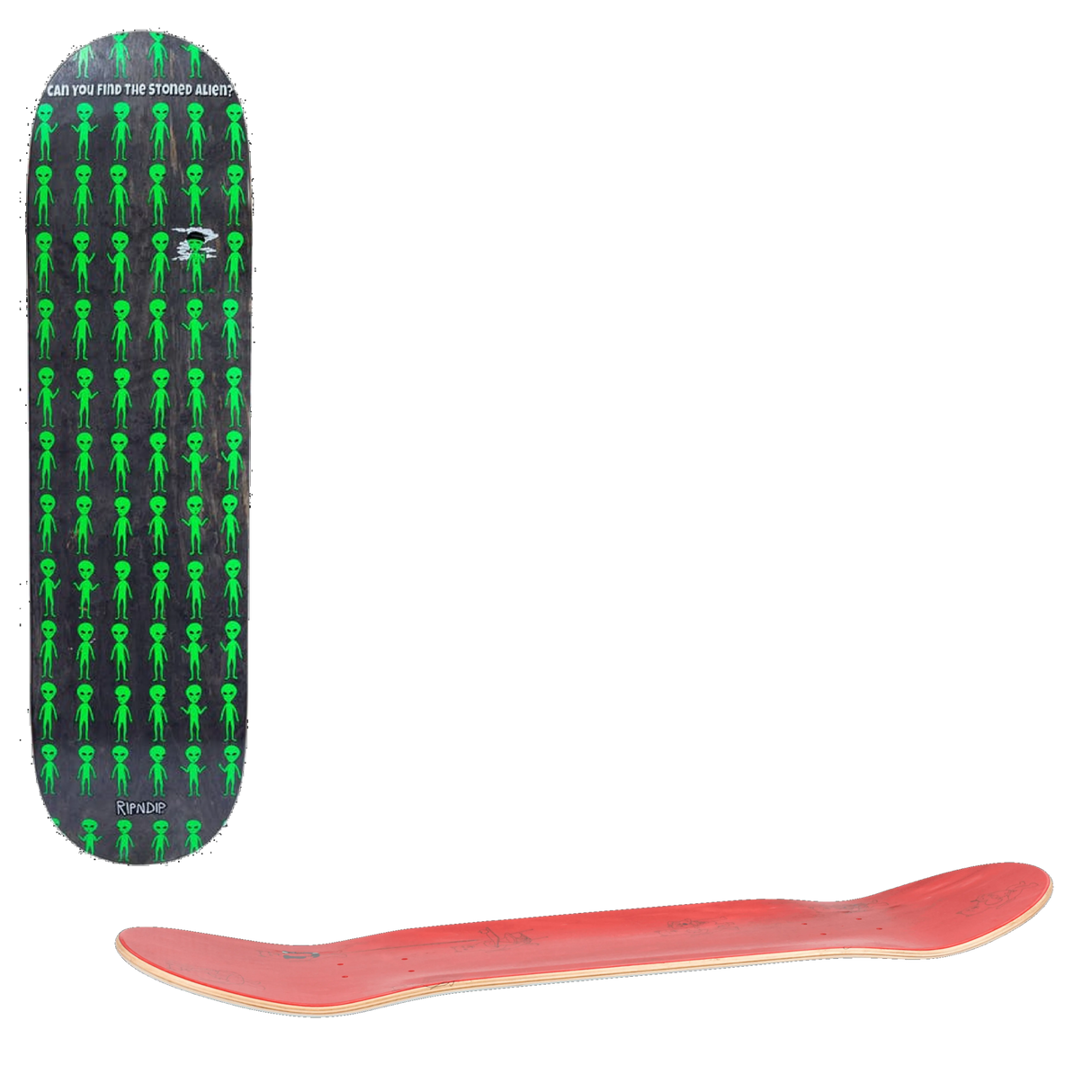 RIPNDIP Stoned Again Skateboard Deck - Black 8.25''