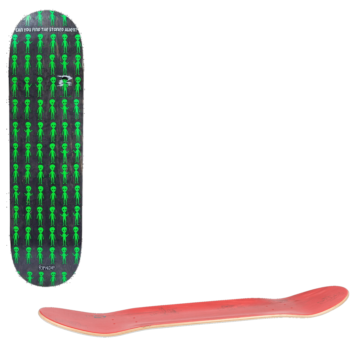RIPNDIP Stoned Again Skateboard Deck - Black 8.0''