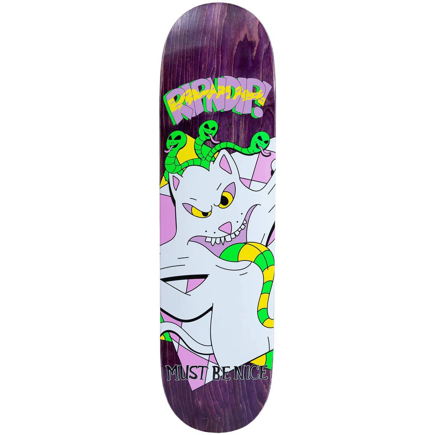RIPNDIP Topanga Bandit Skateboard Deck - Purple 8.0''