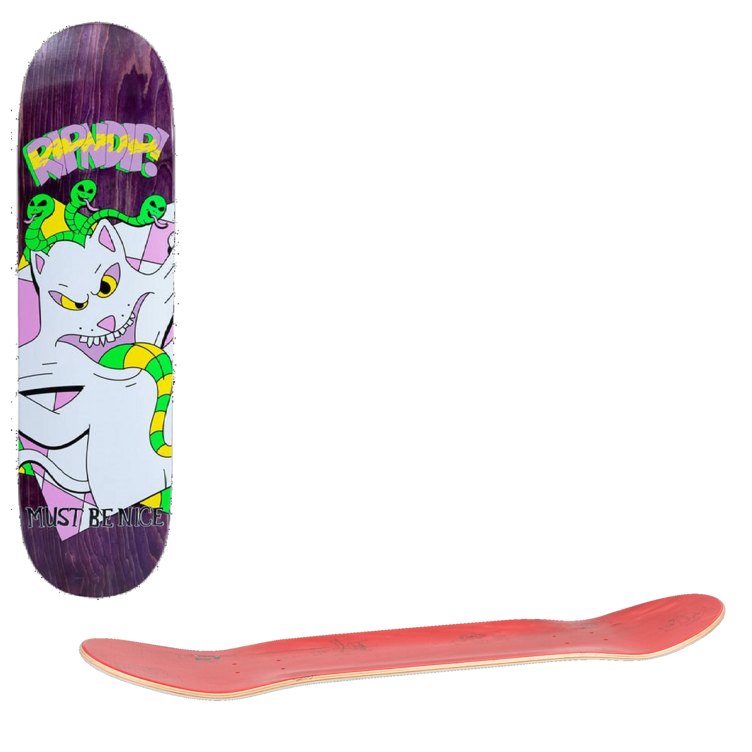 RIPNDIP Topanga Bandit Skateboard Deck - Purple 8.0''