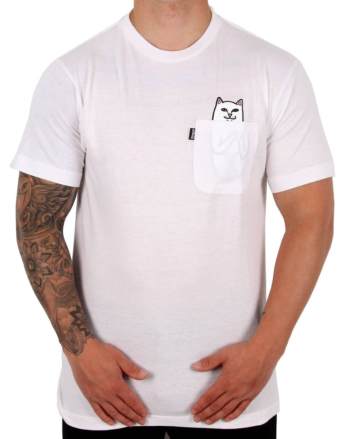 RIPNDIP Lord Nermal Pocket T Shirt - White