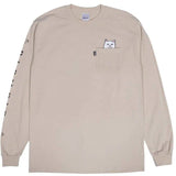 RIPNDIP Lord Nermal Long Sleeve T Shirt - Tan LRG