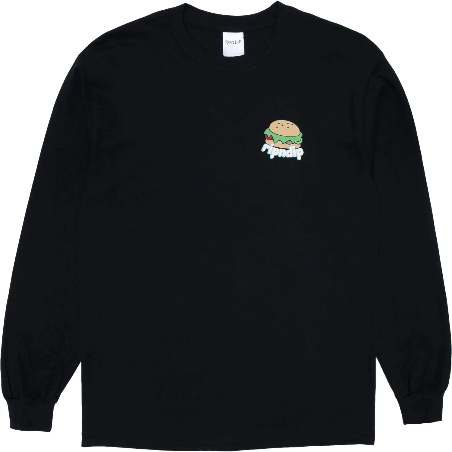 RIPNDIP Fat Hungry Baby Long Sleeve T Shirt - Black