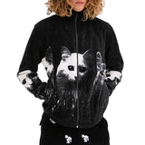 RIPNDIP Field Of Cats Sherpa Jacket - Black