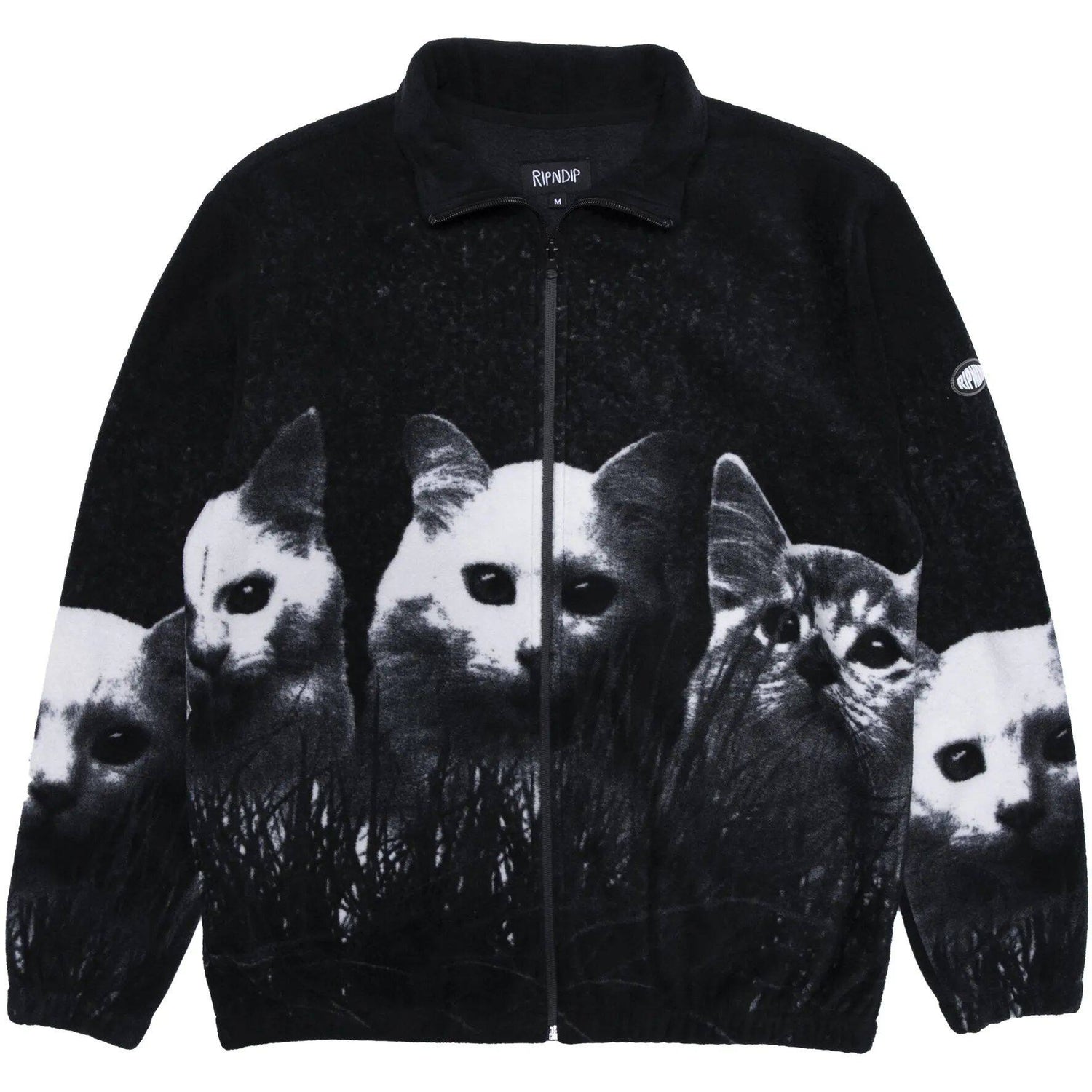RIPNDIP Field Of Cats Sherpa Jacket - Black