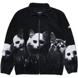 RIPNDIP Field Of Cats Sherpa Jacket - Black
