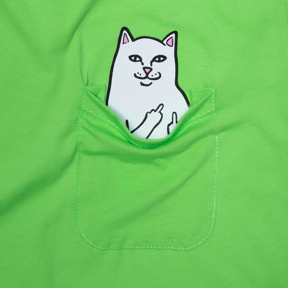 RIPNDIP Lord Nermal Pocket T Shirt - Lime