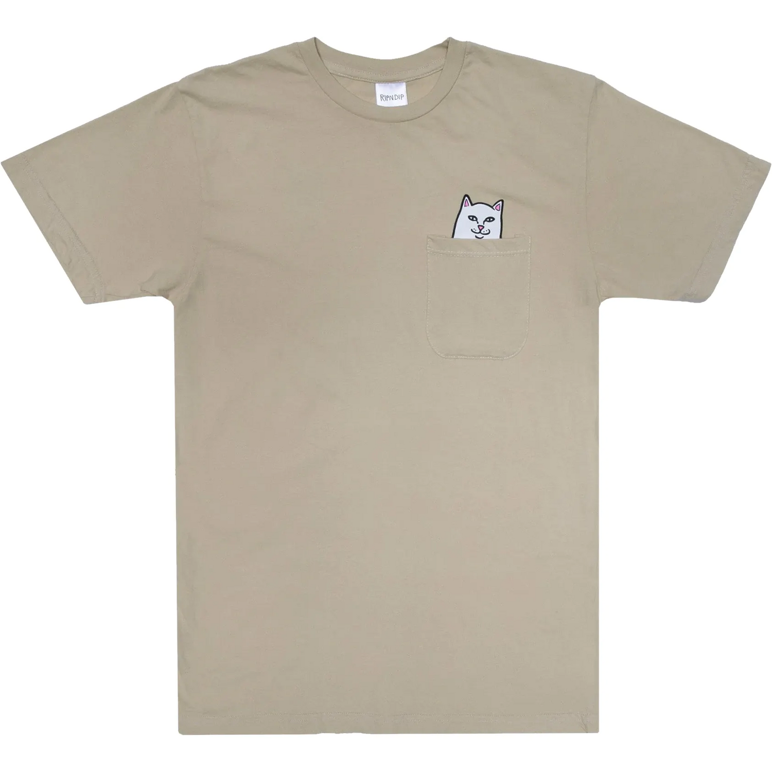 RIPNDIP Lord Nermal Pocket T Shirt - Tan LRG