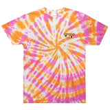 RIPNDIP Butter Face T Shirt - Pink/Orange Tie Dye
