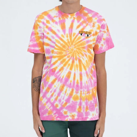 RIPNDIP Butter Face T Shirt - Pink/Orange Tie Dye