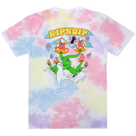RIPNDIP Cloud Sixty Nine T Shirt - Peach/Lavender Wash