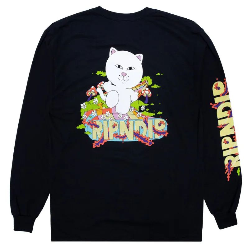 RIPNDIP Day Tripper Long Sleeve T Shirt - Black