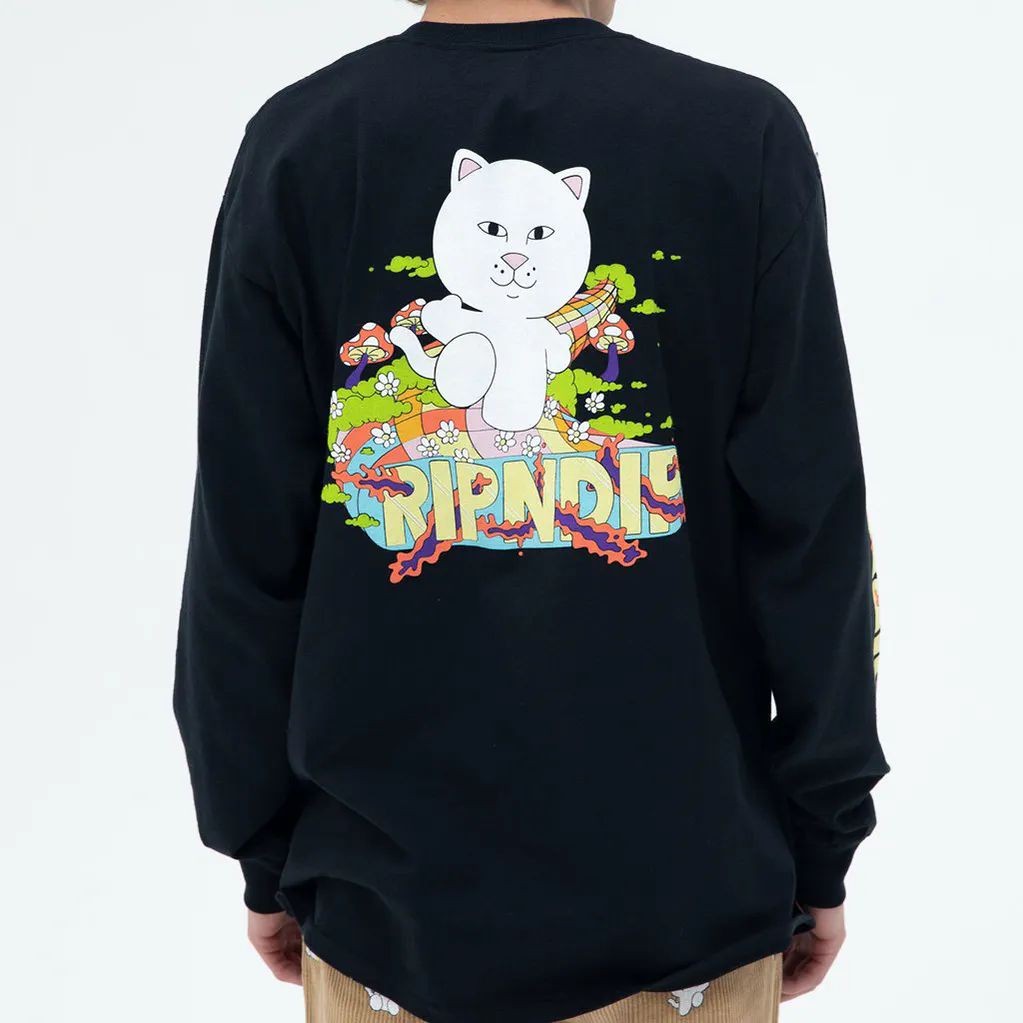 RIPNDIP Day Tripper Long Sleeve T Shirt - Black