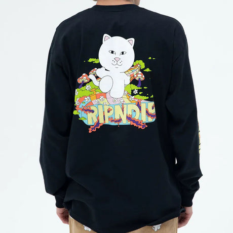 RIPNDIP Day Tripper Long Sleeve T Shirt - Black
