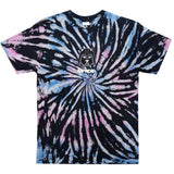 RIPNDIP Far Far Away T Shirt - Black/Pink/Blue Spiral Dye