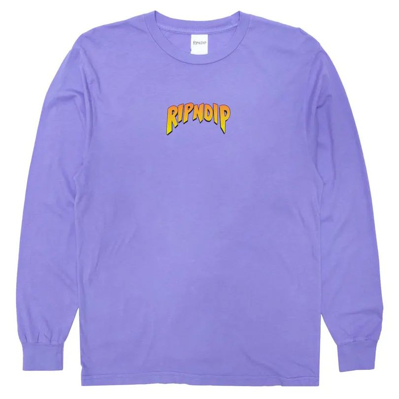 RIPNDIP Hellavanight Long Sleeve T Shirt - Lilac