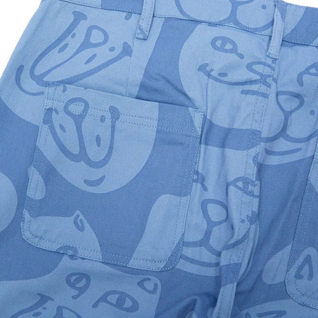 RIPNDIP Many Faces Cotton Twill Pants - Slate
