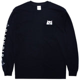 RIPNDIP Lord Nermal Long Sleeve T Shirt - Black