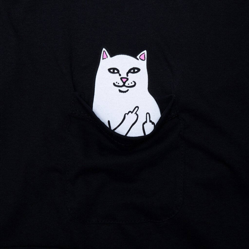 RIPNDIP Lord Nermal Long Sleeve T Shirt - Black
