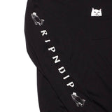 RIPNDIP Lord Nermal Long Sleeve T Shirt - Black