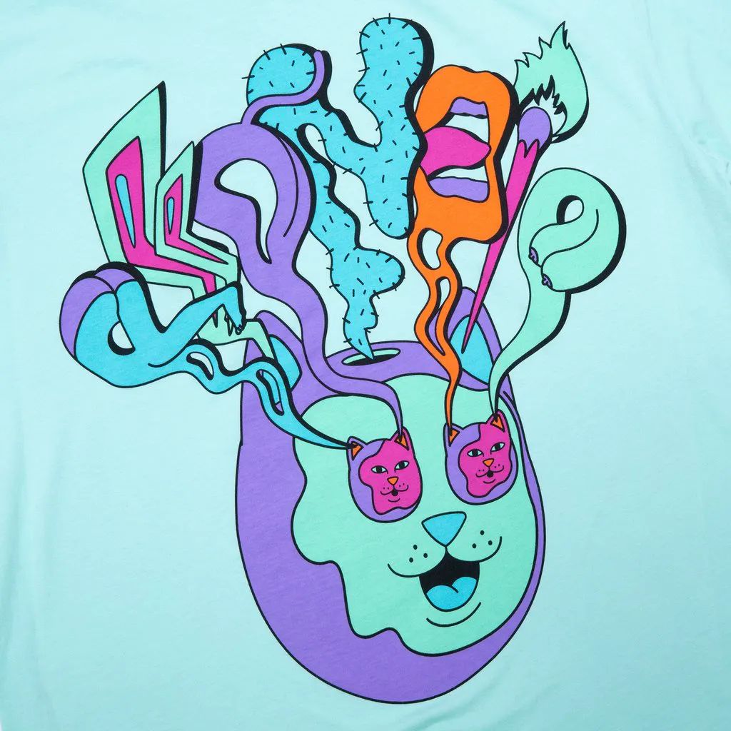 RIPNDIP Am I Tripping T Shirt - Aqua