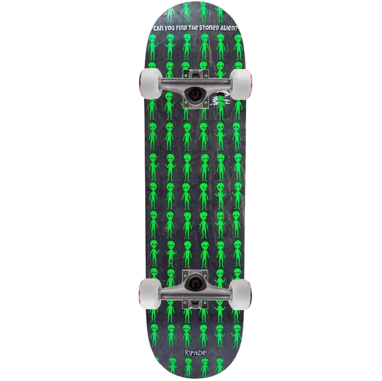 RIPNDIP Stoned Again Custom Skateboard - Black/Green 8.25''
