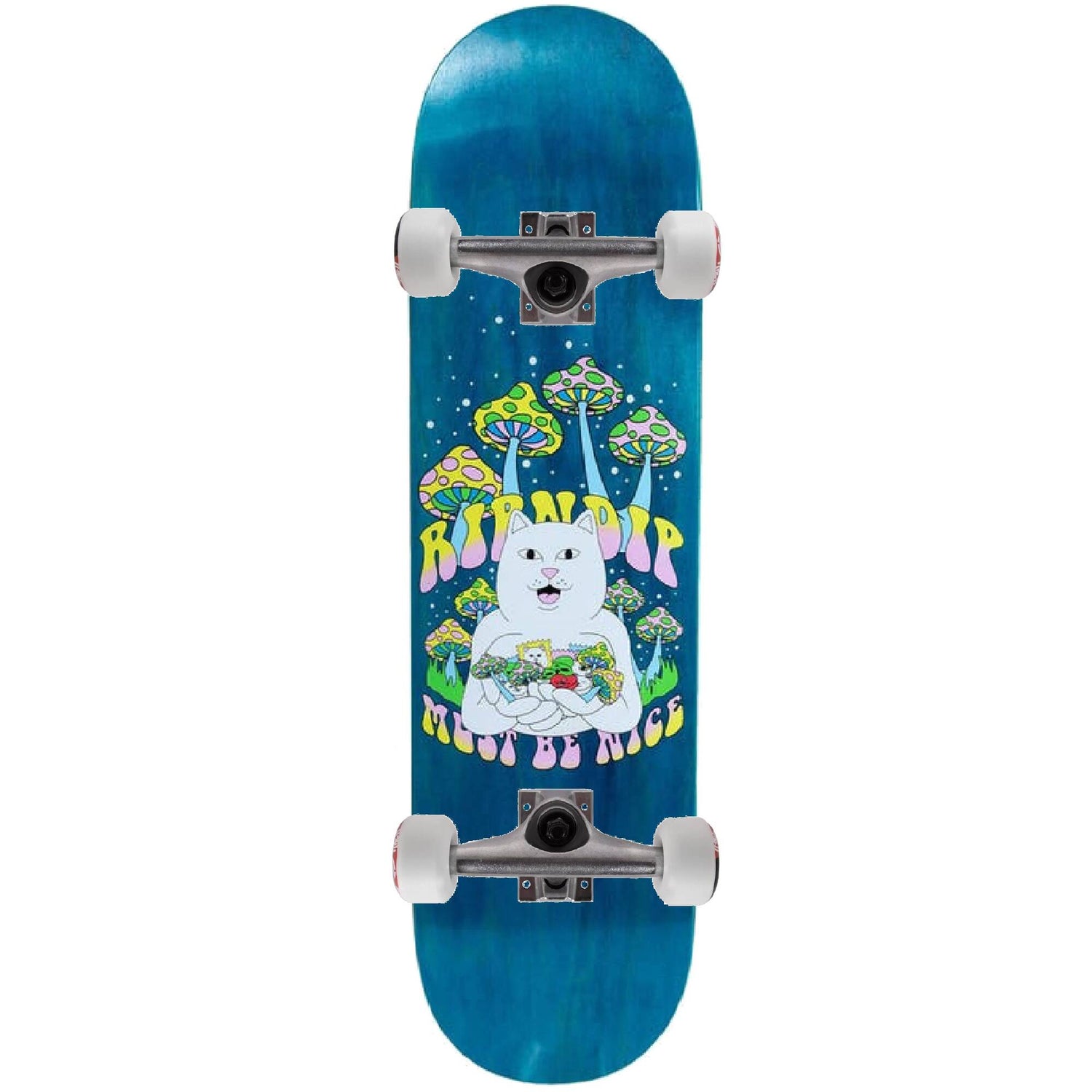 RIPNDIP Trippy Treatz Custom Skateboard - Navy 8.5''