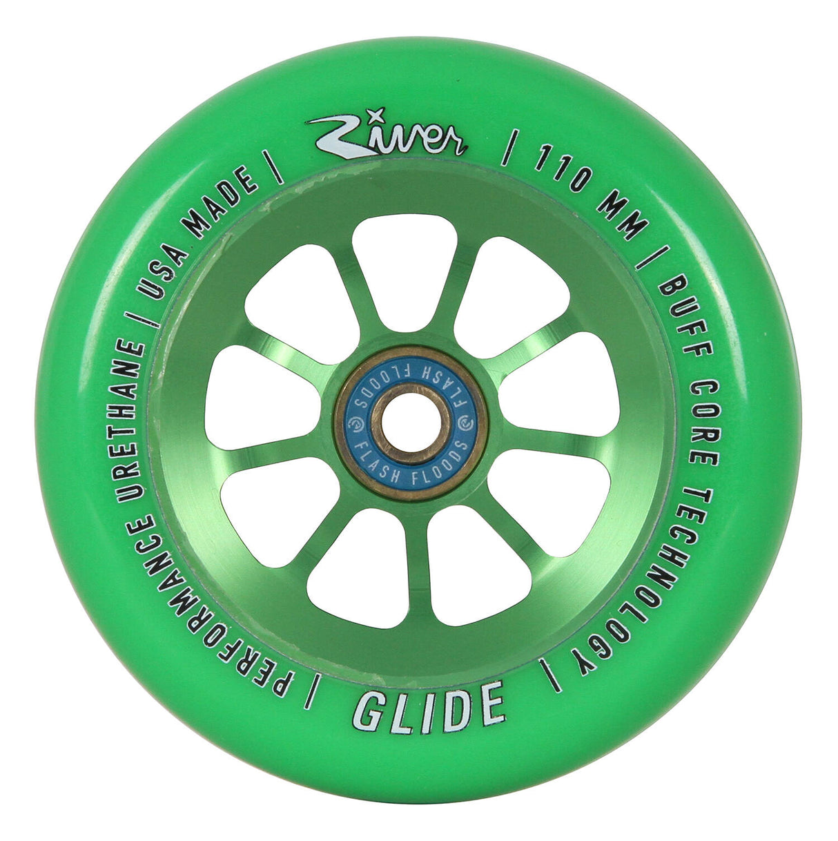 River Glides Pro Scooter Wheel 110mm - Emerald