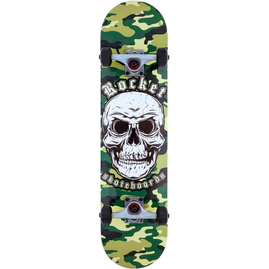 Rocket Combat Skull Complete Skateboard - 7.75''