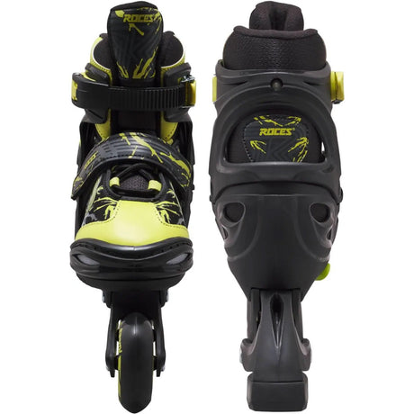 Roces Jokey 3.0 Adjustable Inline Skates - Black/Lime