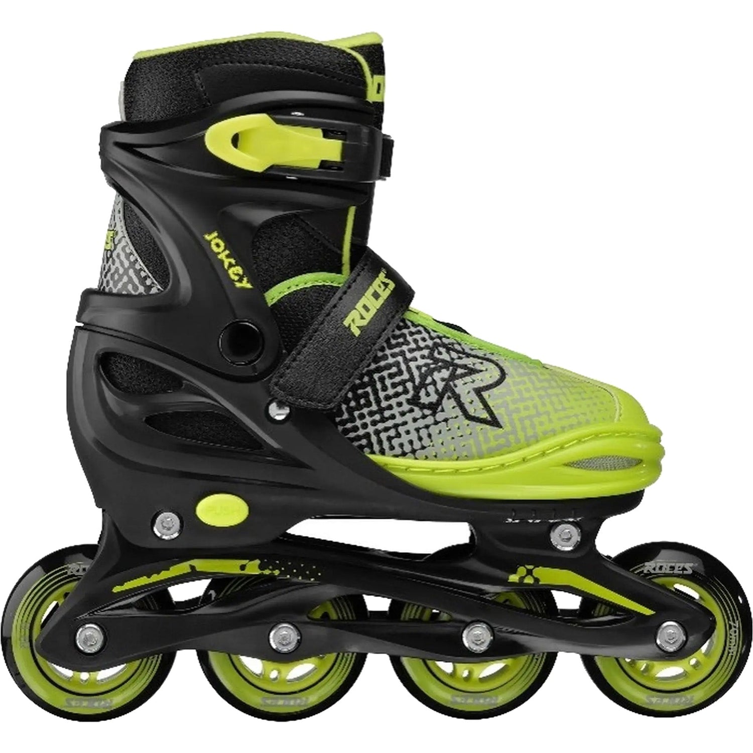 Roces Jokey X Adjustable Inline Skates - Black/Yellow