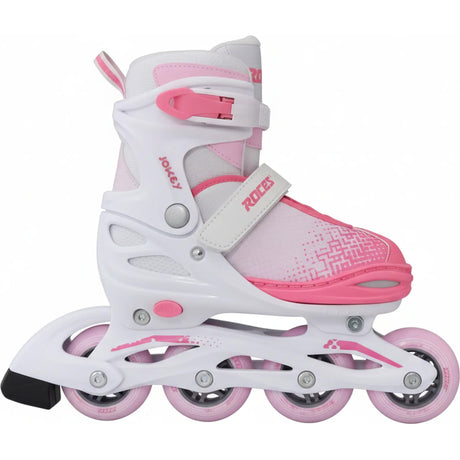 Roces Jokey X Adjustable Inline Skates - White/Pink