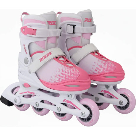 Roces Jokey X Adjustable Inline Skates - White/Pink