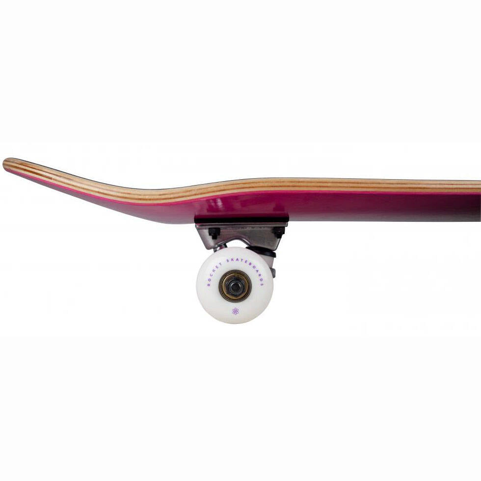 Rocket Double Dipped Complete Skateboard - Purple 7.75''