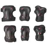 Rollerblade Skate Gear W 3 Pad Set - Black/Raspberry