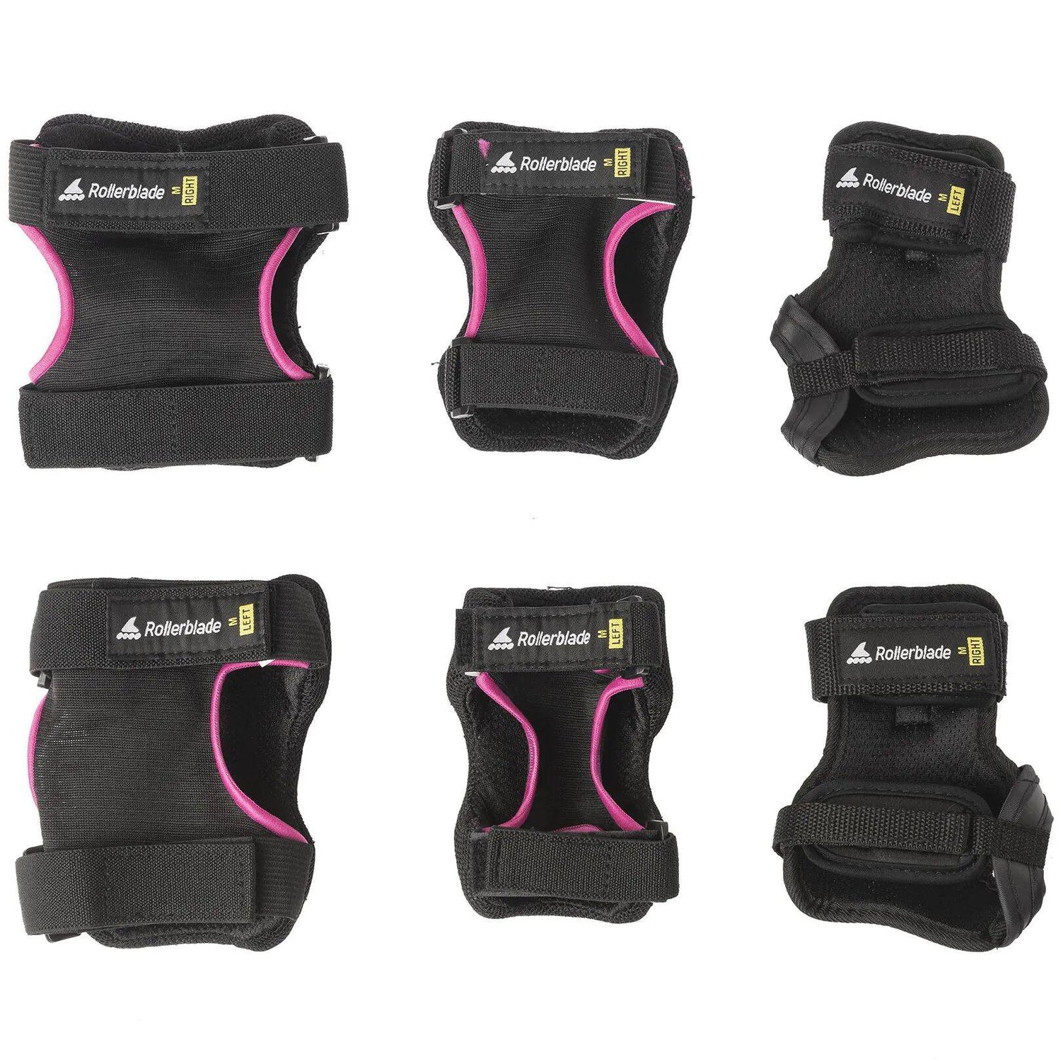 Rollerblade Skate Gear W 3 Pad Set - Black/Raspberry