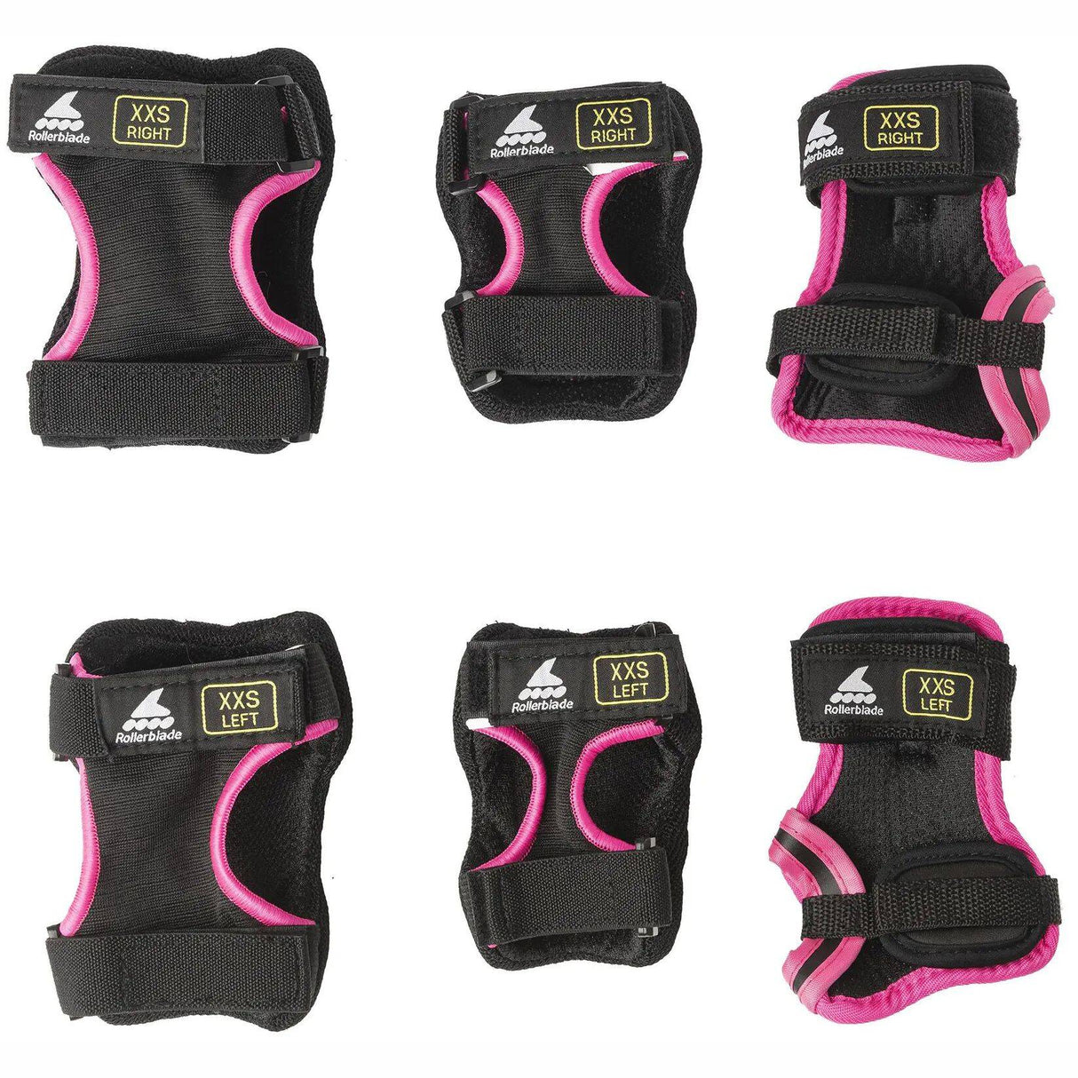 Rollerblade Skate Gear Jr 3 Pad Set - Black/Pink