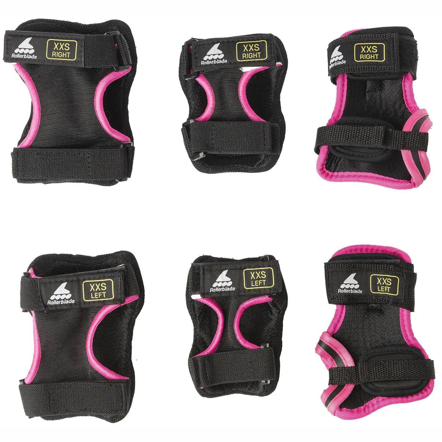 Rollerblade Skate Gear Jr 3 Pad Set - Black/Pink