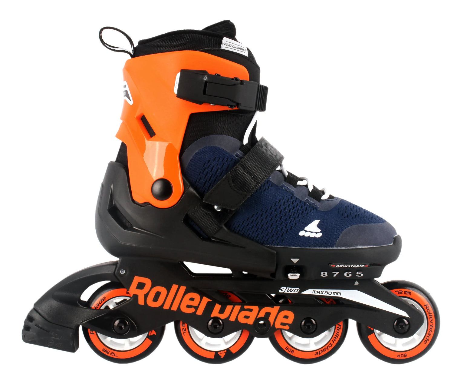 Rollerblade Microblade Adjustable Inline Skates - Blue/Orange