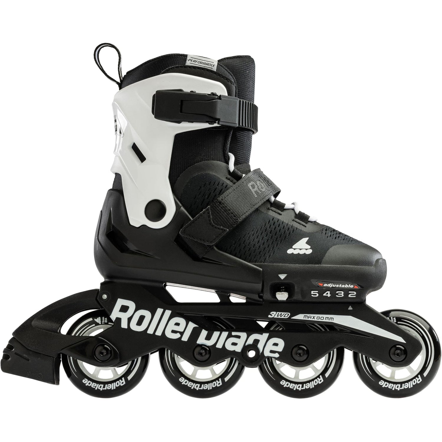 Rollerblade Microblade Inline Skates - Black/White